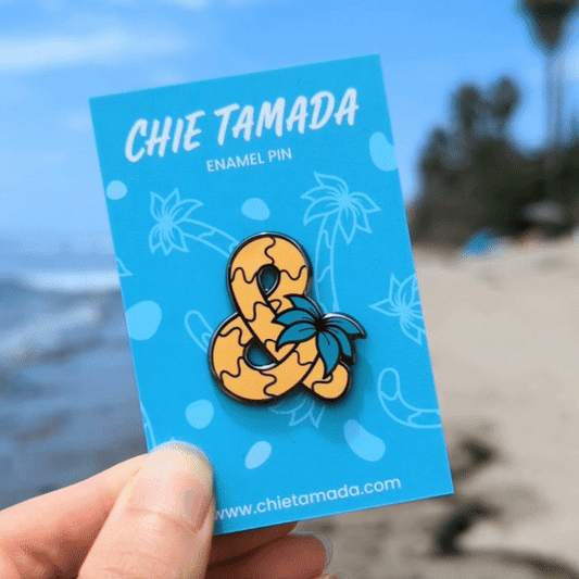 Ampersand Palm Tree Enamel Pin