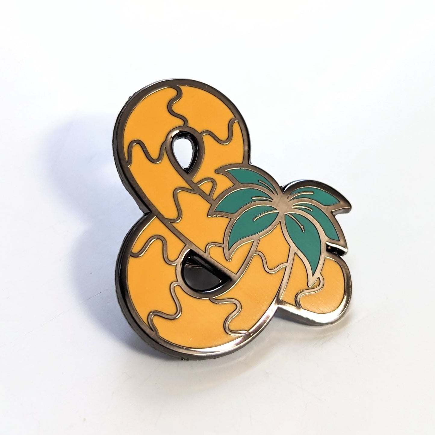 Ampersand Palm Tree Enamel Pin