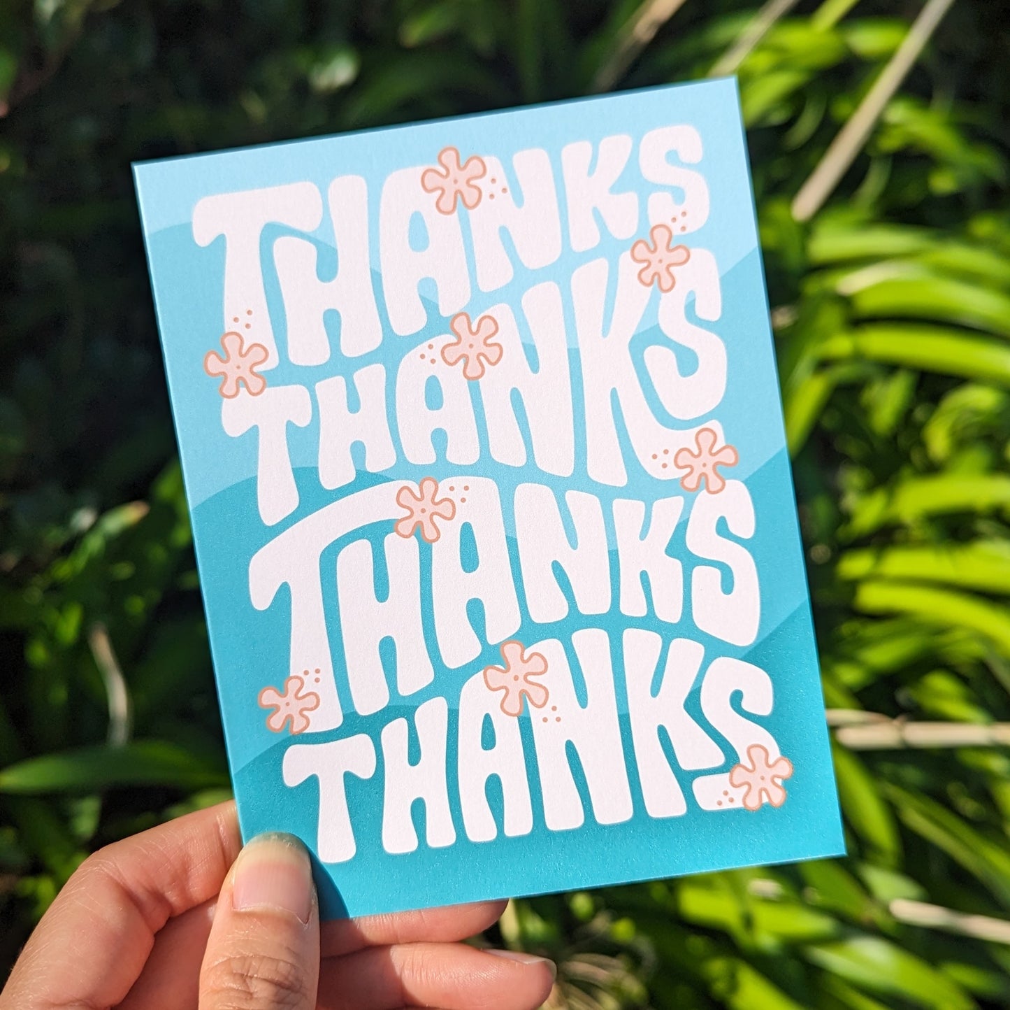 Groovy Lettering Thank You Card