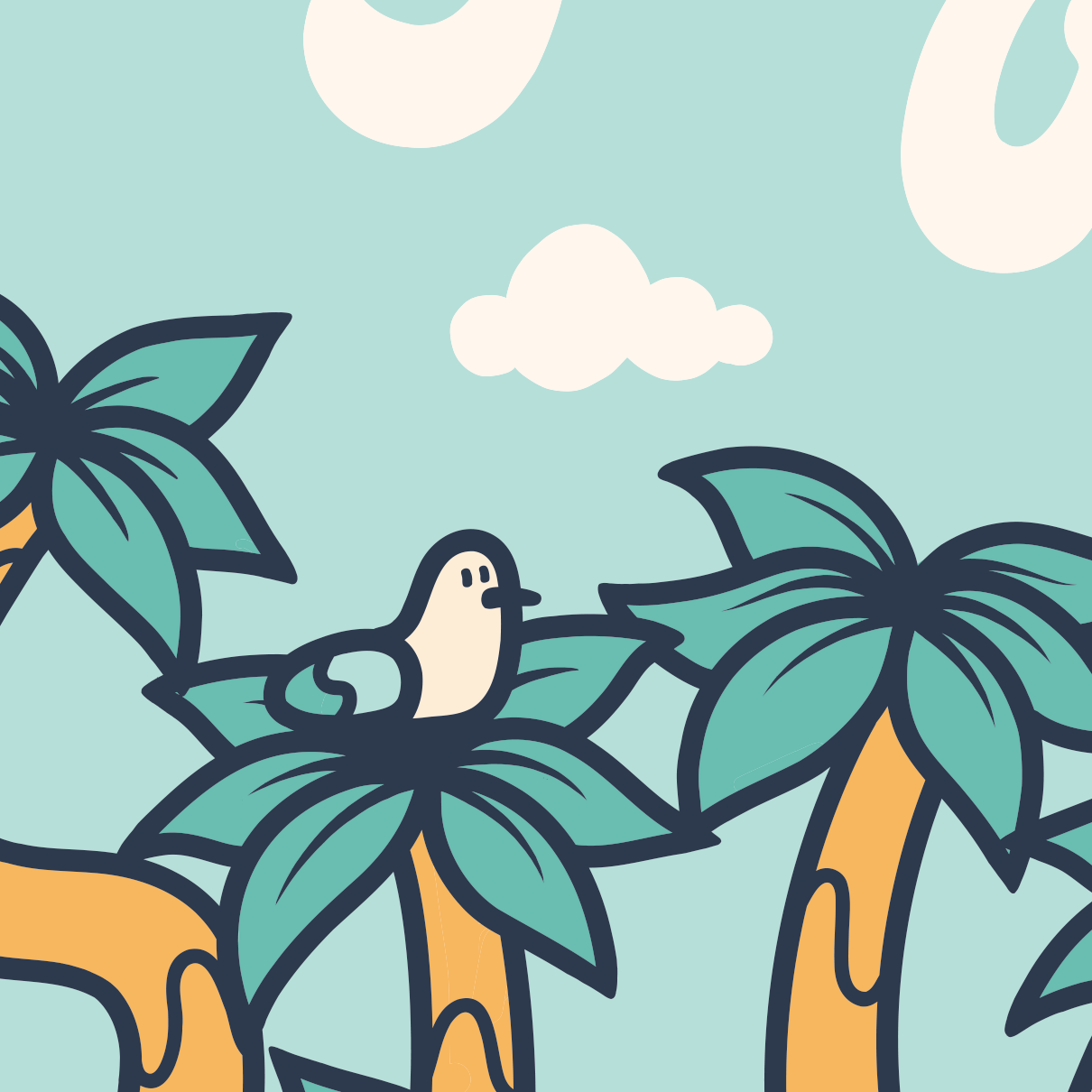 Grow Your Own Way Palm Tree Wall Art Print