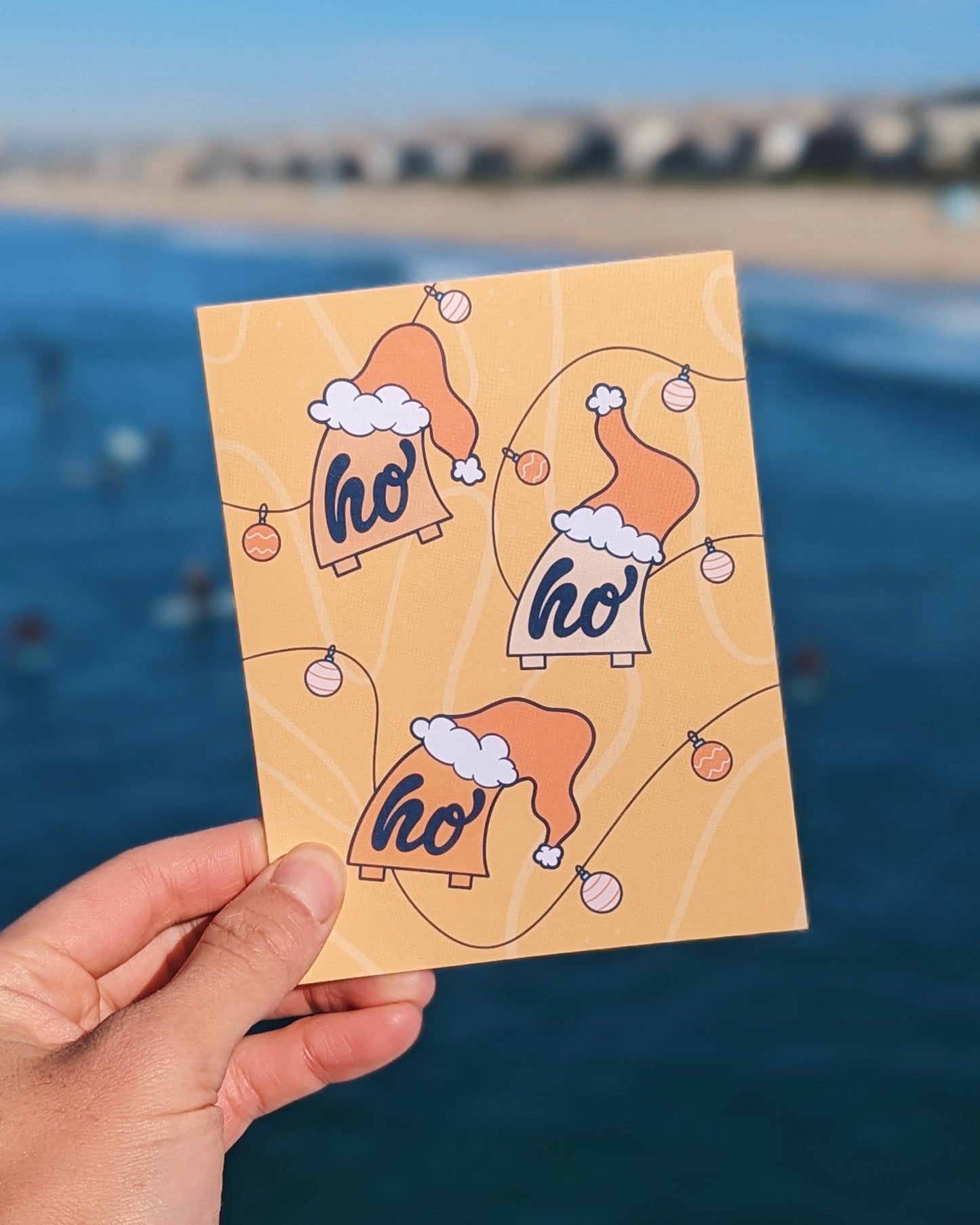 Ho Ho Ho Surf Fins Holiday Card
