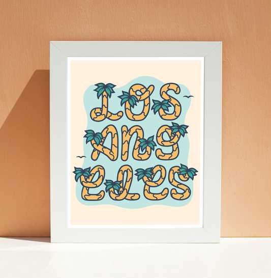 Los Angeles Palm Tree Wall Art Print