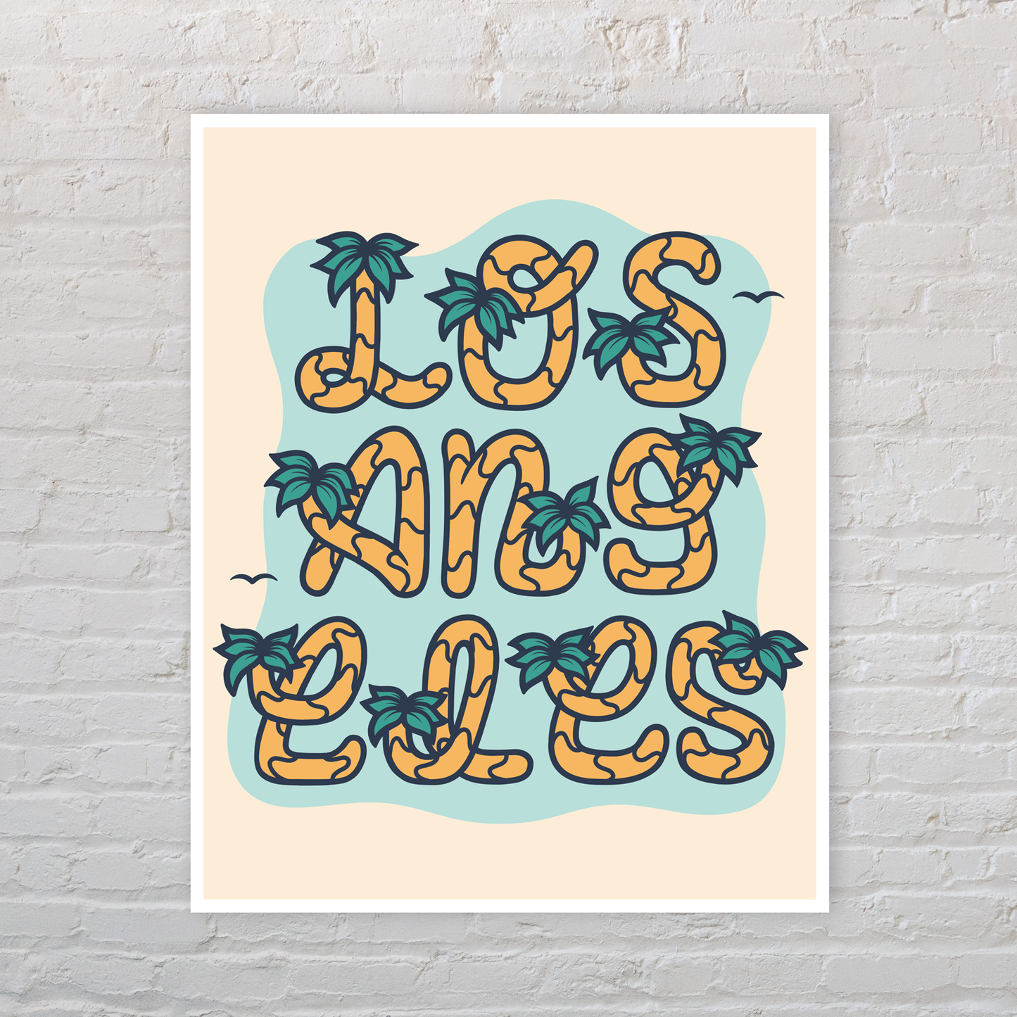 Los Angeles Palm Tree Wall Art Print
