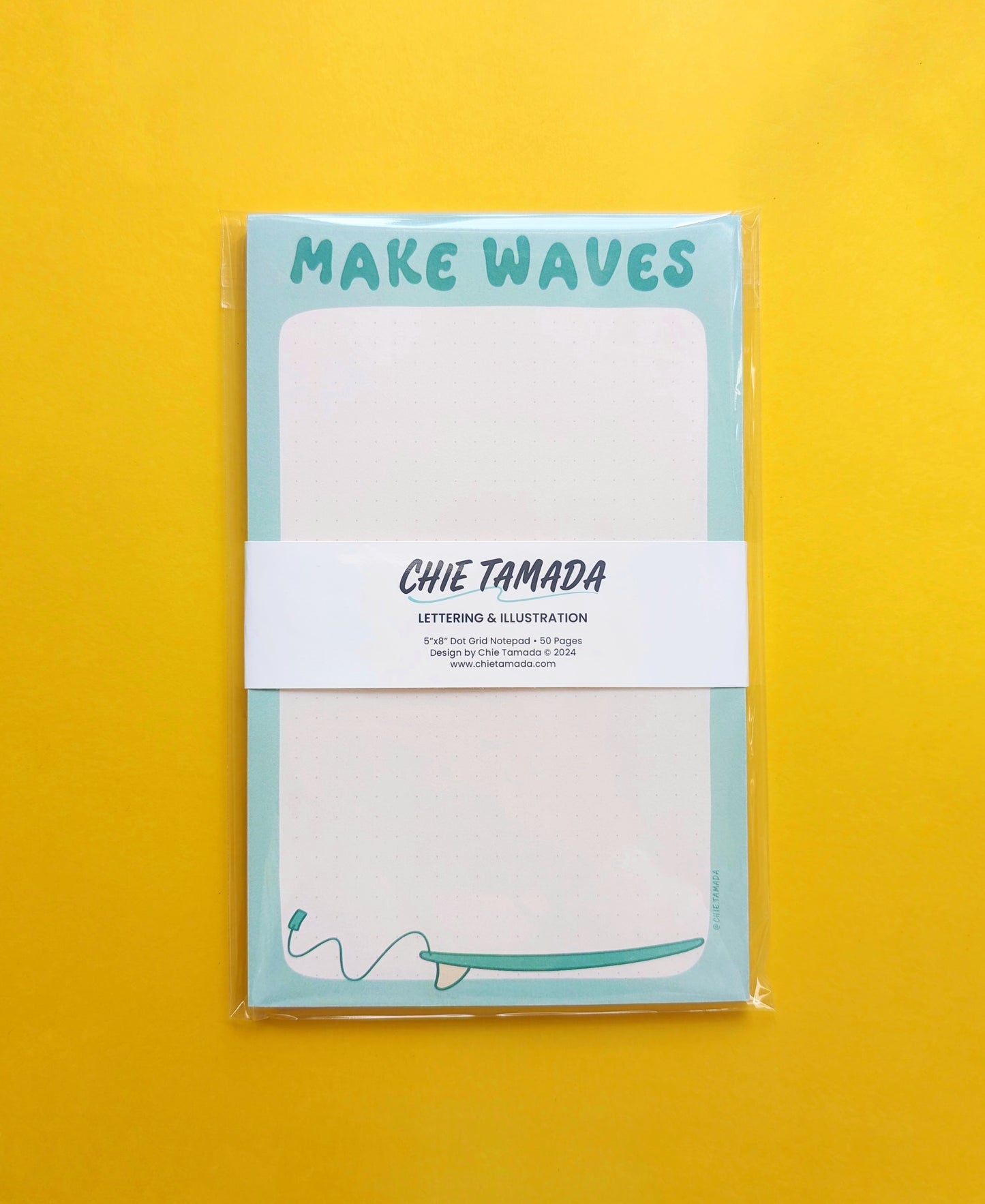 Make Waves 5"x8" Dotted Grid Notepad