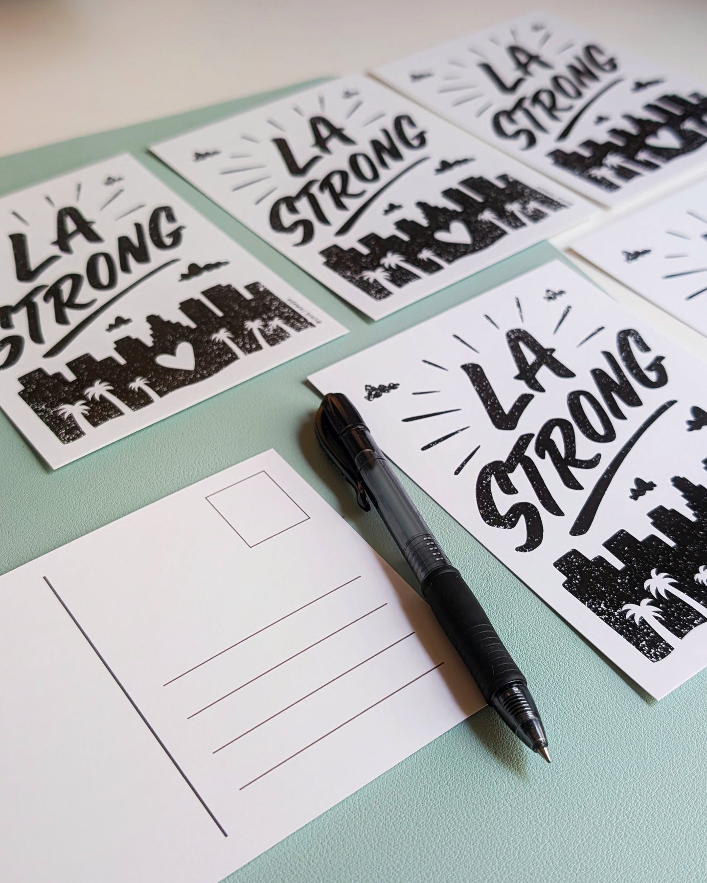 LA Strong Postcard