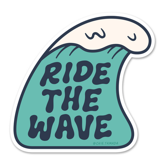 Ride The Wave Sticker