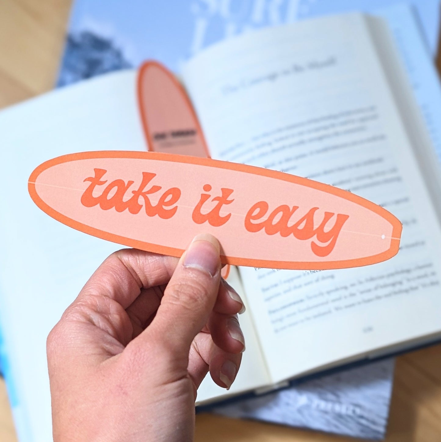 Take It Easy Surfboard Bookmark