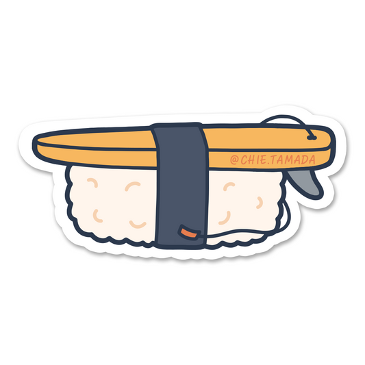 Tamago Sushi Surfboard Sticker