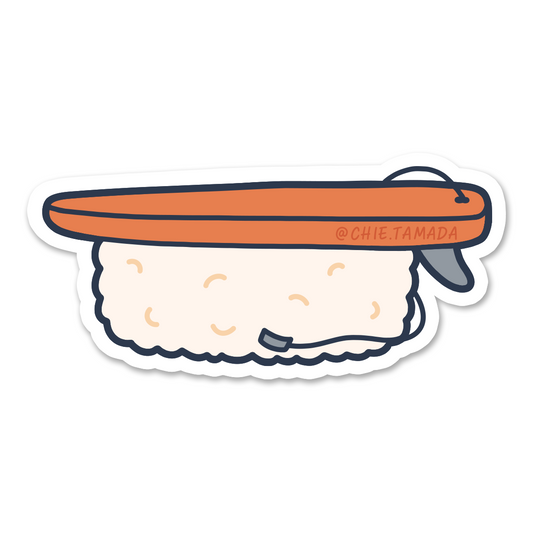 Tuna Sushi Surfboard Sticker