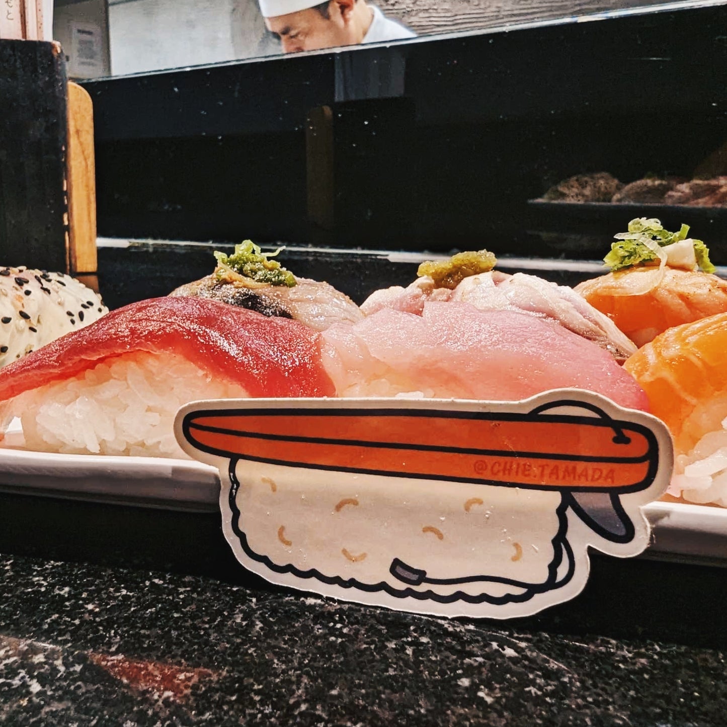 Tuna Sushi Surfboard Sticker