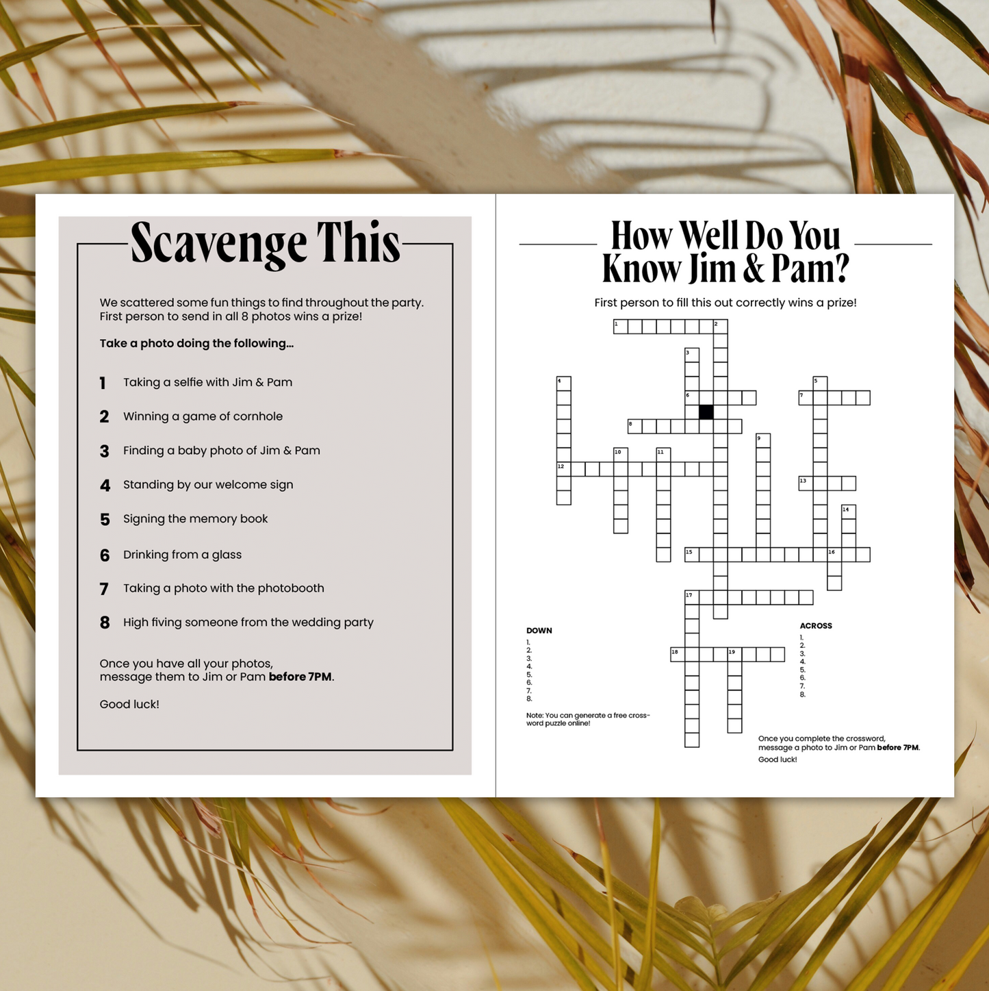 Custom Wedding Newspaper Indesign Template