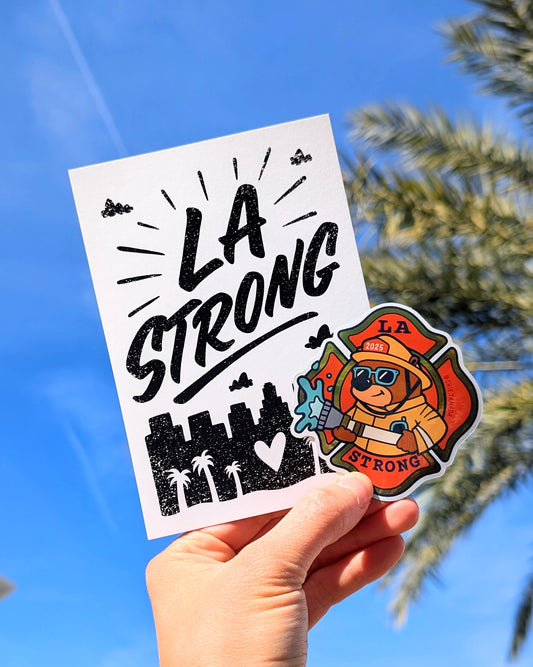 LA Strong Postcard