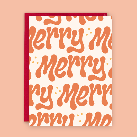 Blobby Merry Holiday Card