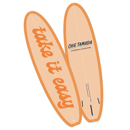 Take It Easy Surfboard Bookmark