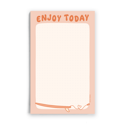 Enjoy Today 5"x8" Dotted Grid Notepad
