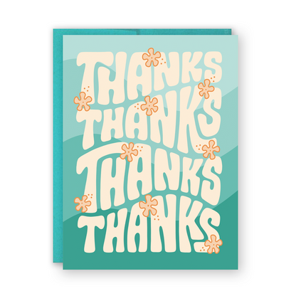 Groovy Lettering Thank You Card