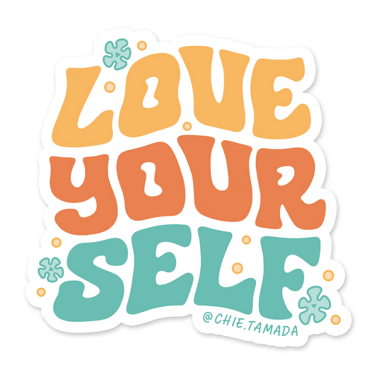Love Yourself Floral Sticker