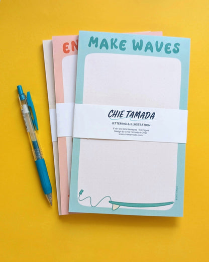 Make Waves 5"x8" Dotted Grid Notepad