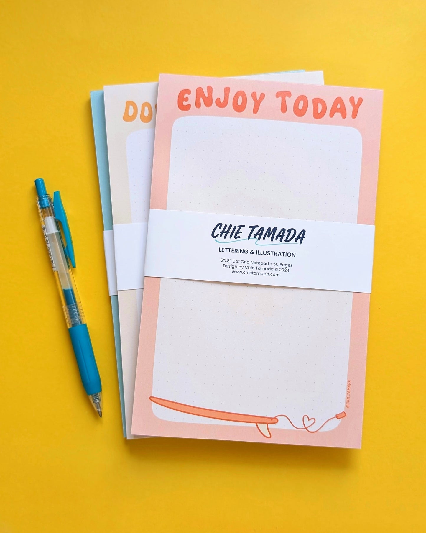 Enjoy Today 5"x8" Dotted Grid Notepad