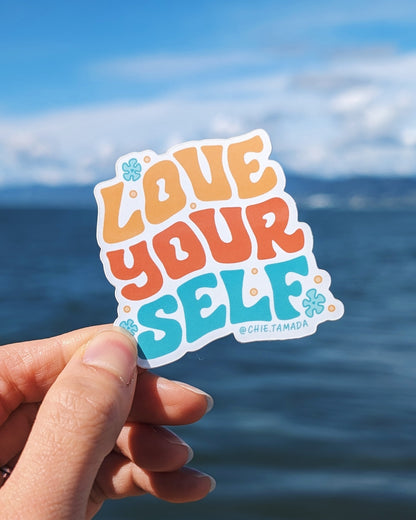 Love Yourself Floral Sticker