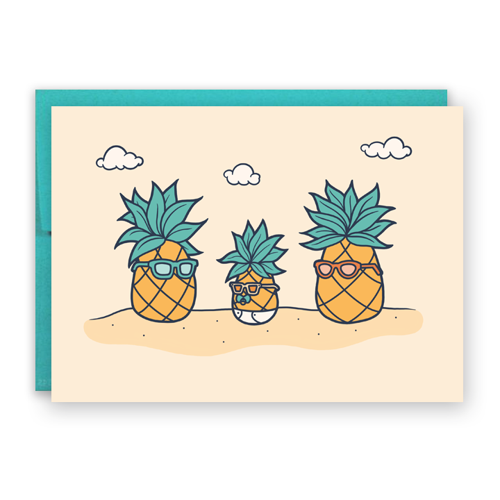 Pineapple New Baby Greeting Card