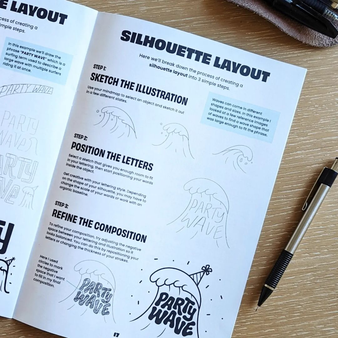 The Art of Illustrated Lettering | Illustration and Lettering Guide Book for Beginners